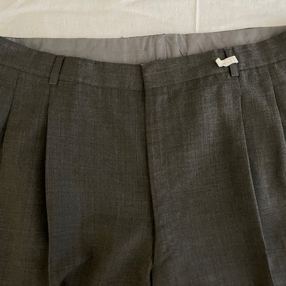 Man's Tailored Wool, Double-Pleat Slacks